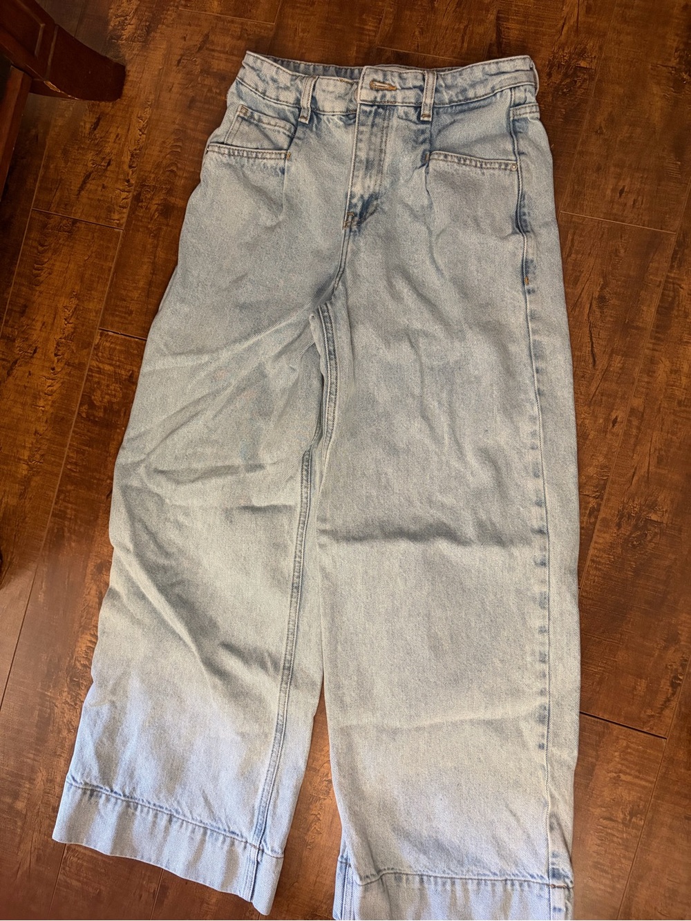 Noisy may Light Blue Relaxed Wide-Leg Jeans